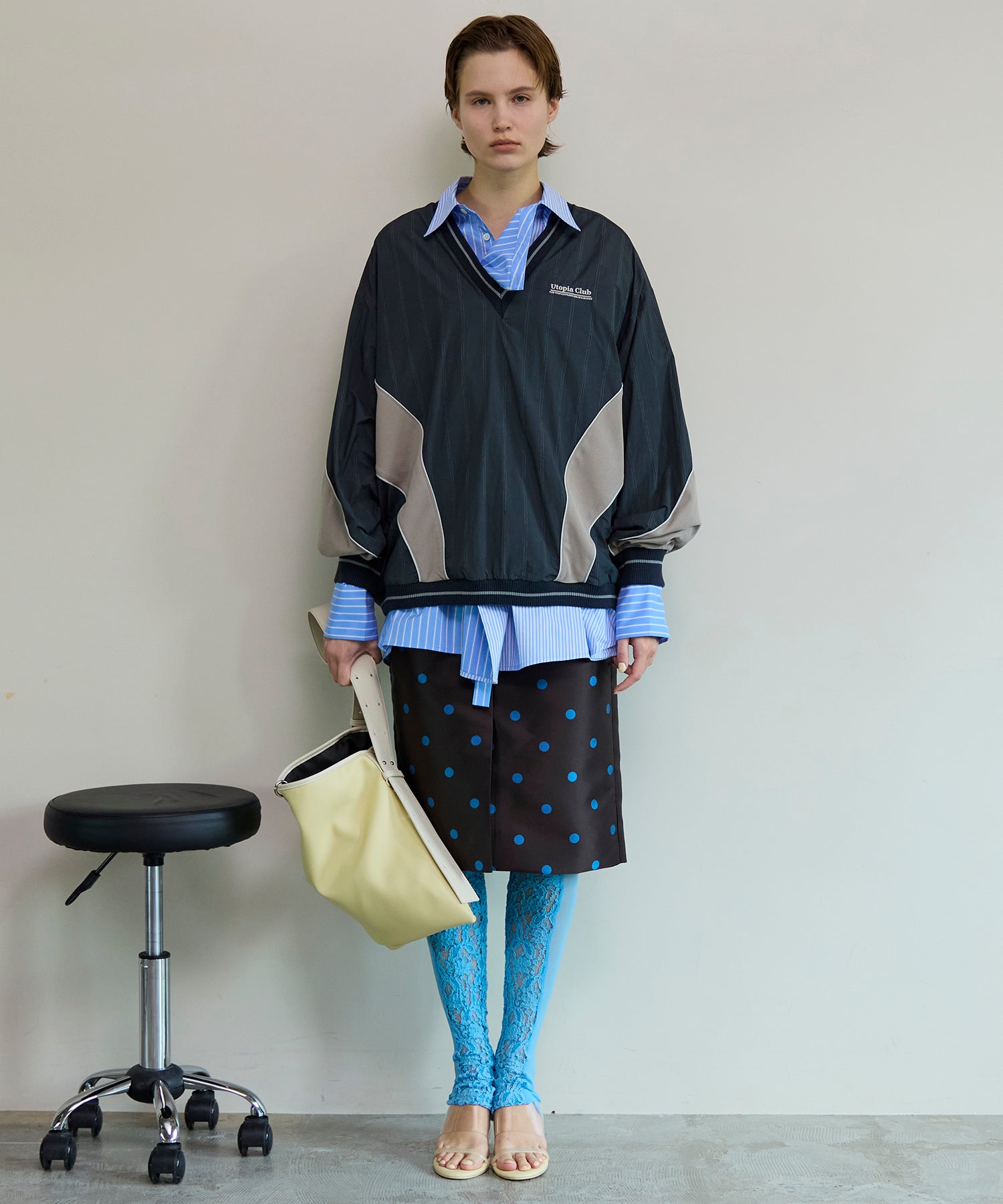 【26SPRING PRE-ORDER】Asymmetrical drape shirt