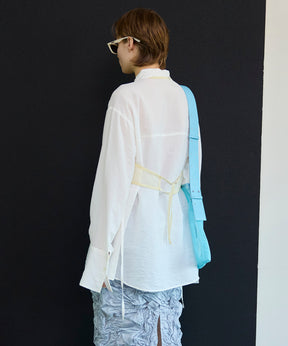 【26SPRING PRE-ORDER】Sheer Bustier Combi Shorts