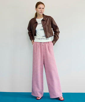 【26SPRING PRE-ORDER】Side-Lined Tweed Easy Pants