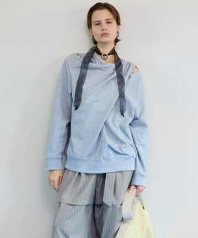 【26SPRING PRE-ORDER】Twist Cut-Off Sweat Top