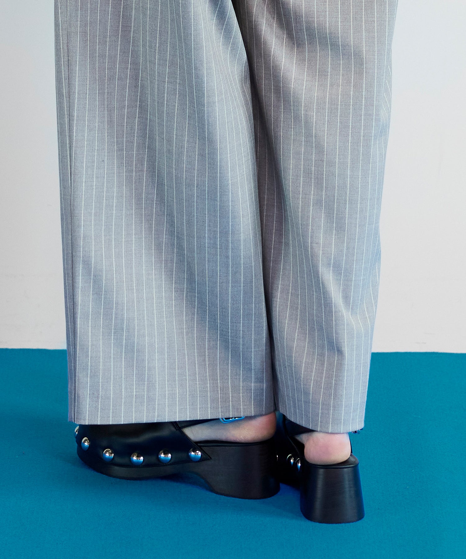 Volume Studded Wood Clogs