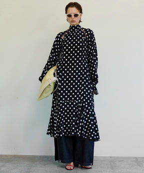 【26SPRING PRE-ORDER】2WAY Sleeve Dot One-Piece