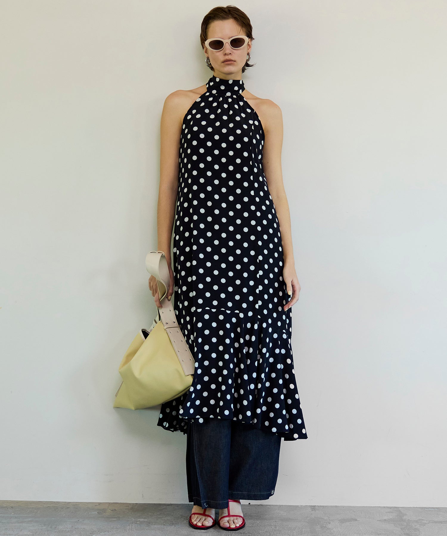 【26SPRING PRE-ORDER】2WAY Sleeve Dot One-Piece