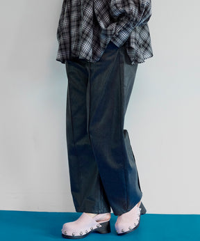 【26SPRING PRE-ORDER】Center Pin Tuck Denim Pants