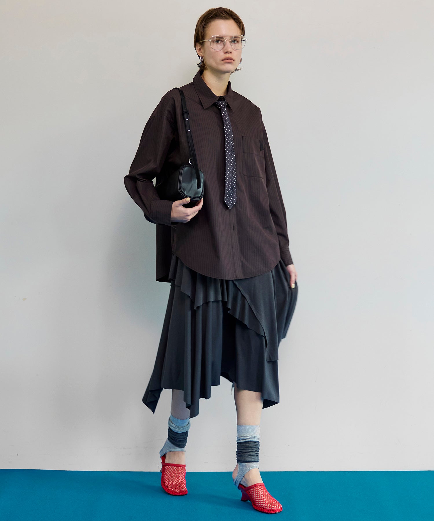 【26SPRING PRE-ORDER】Asymmetrical Flare Skirt