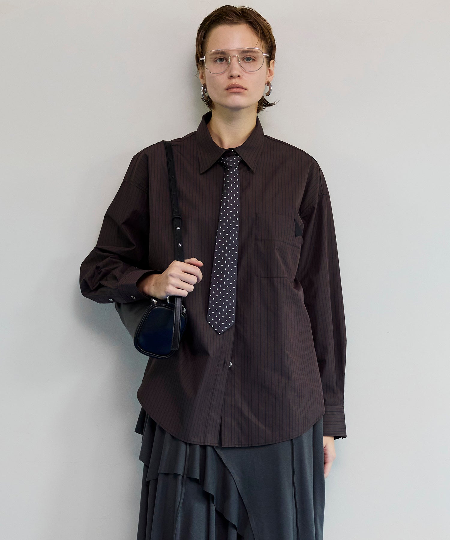 【26SPRING PRE-ORDER】Striped Tie Shirt