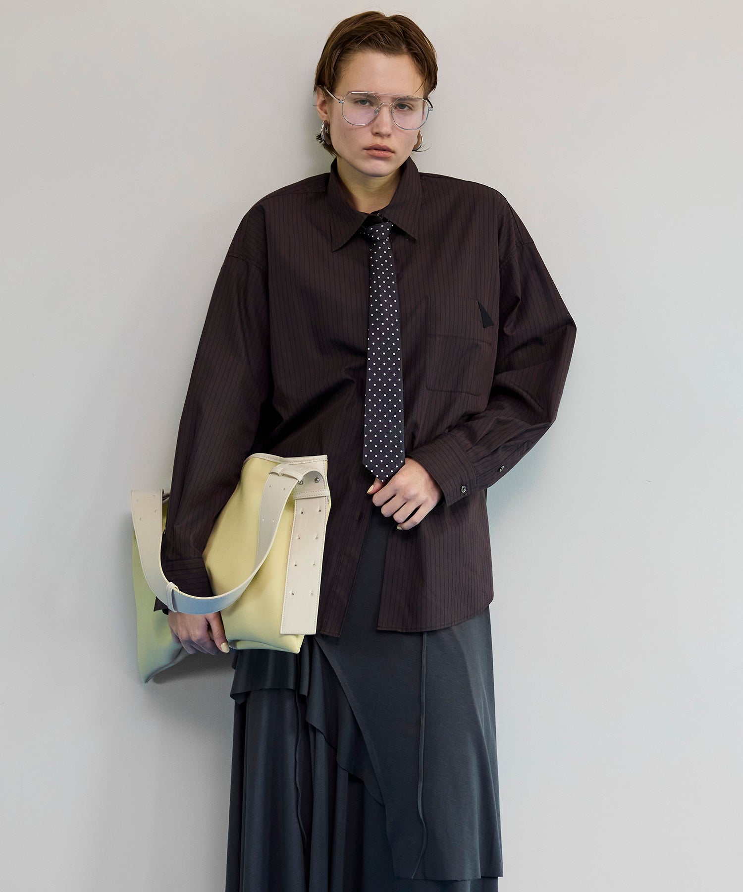 【26SPRING PRE-ORDER】Striped Tie Shirt