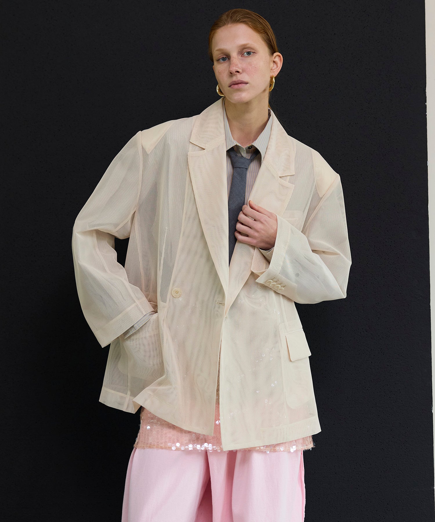 [26SPRING PRE-ORDER] Sheer Over Jacket