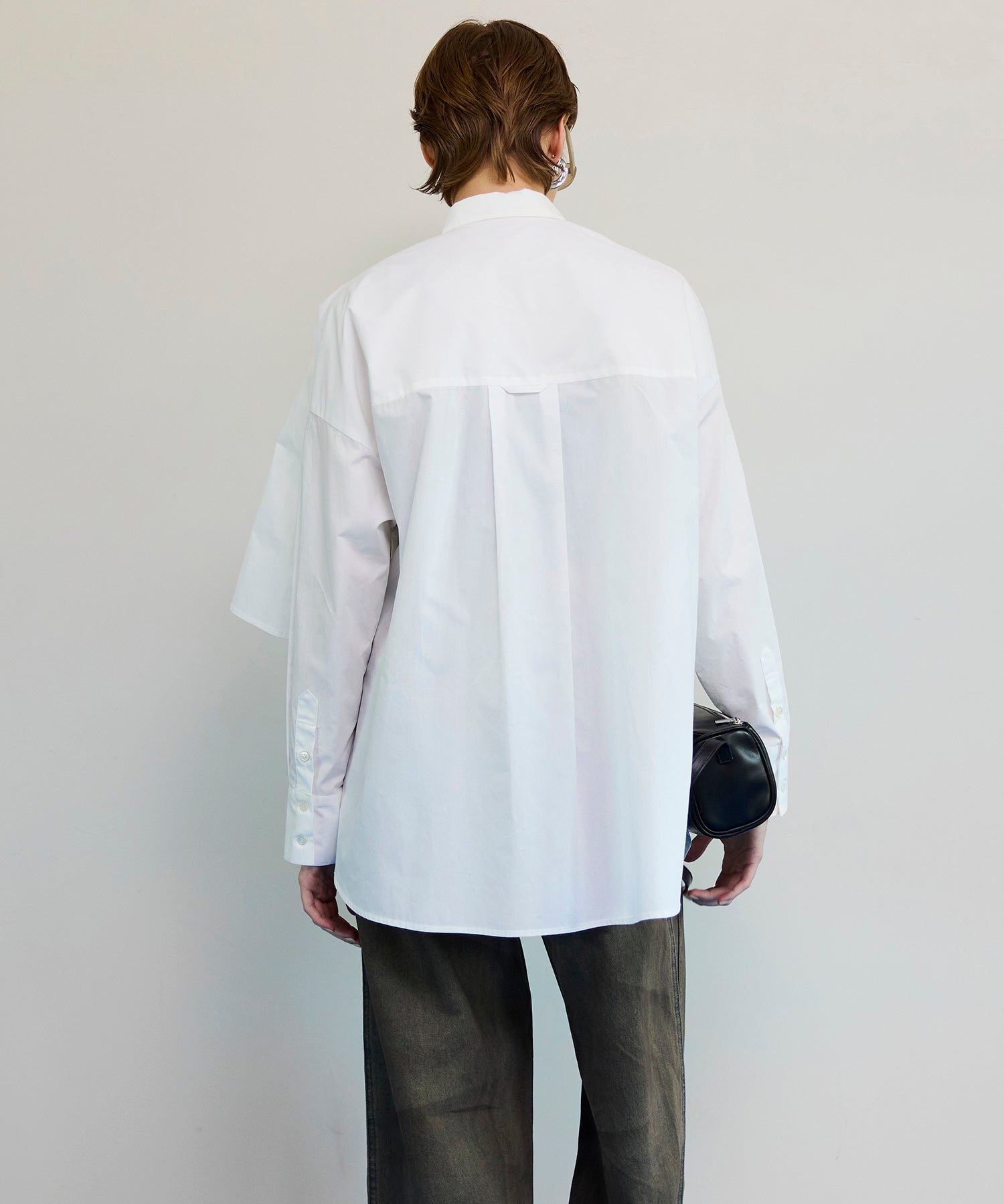 【26SPRING PRE-ORDER】Asymmetrical drape shirt