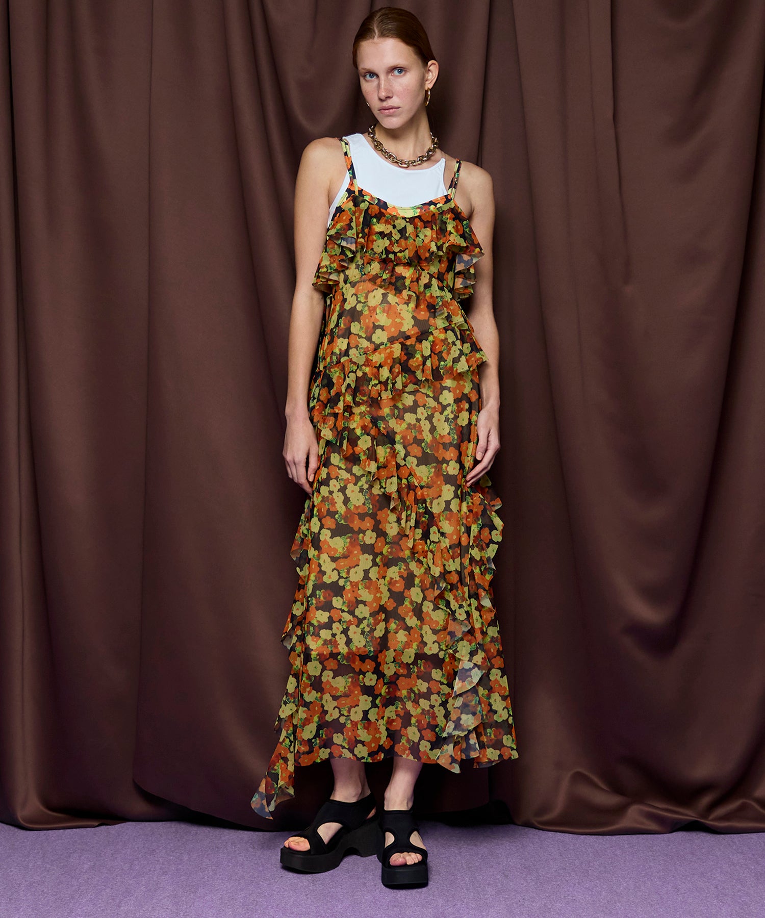 【26SPRING PRE-ORDER】Flower Camisole Dress