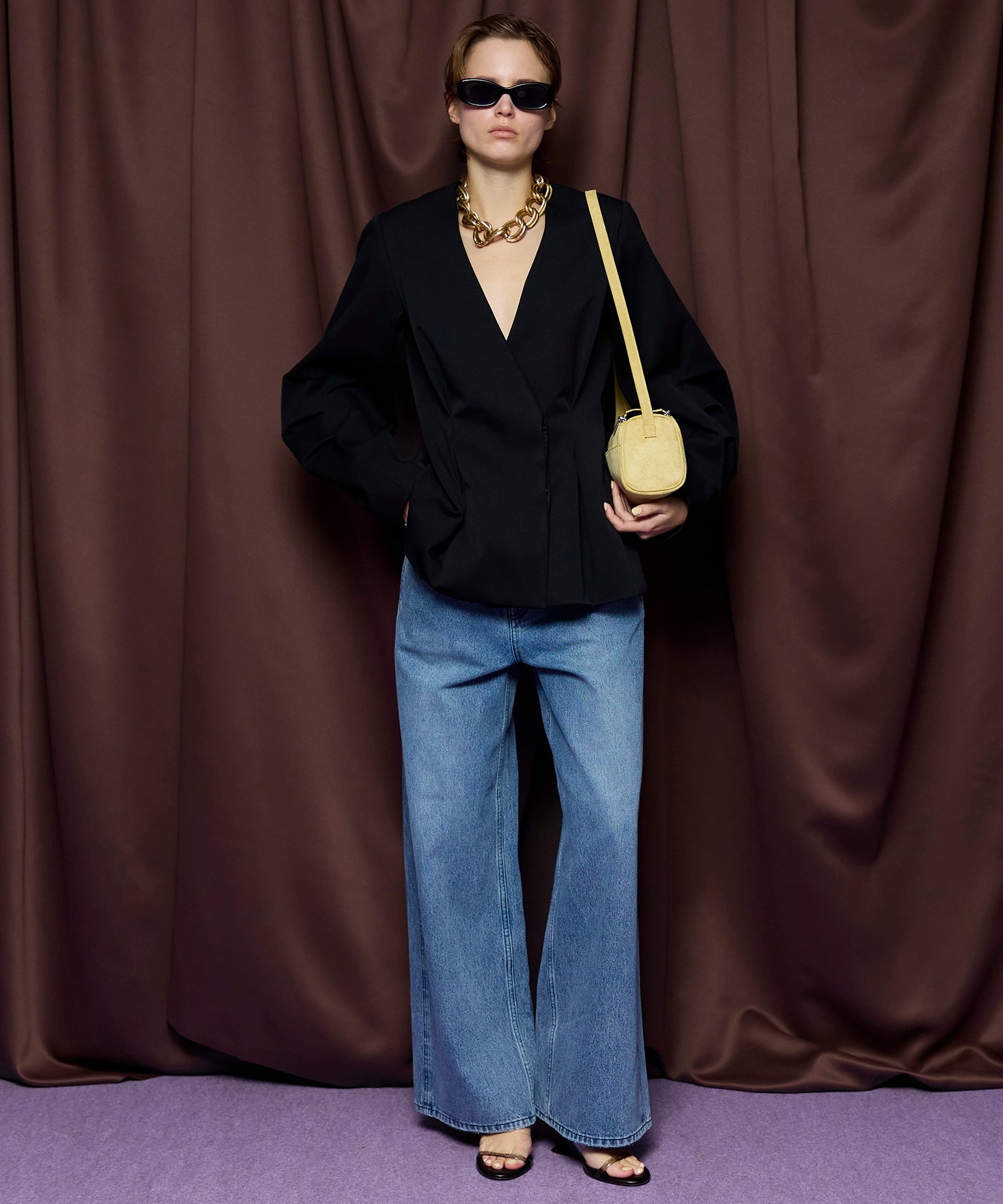 【26SPRING PRE-ORDER】Double Pocket Color Denim