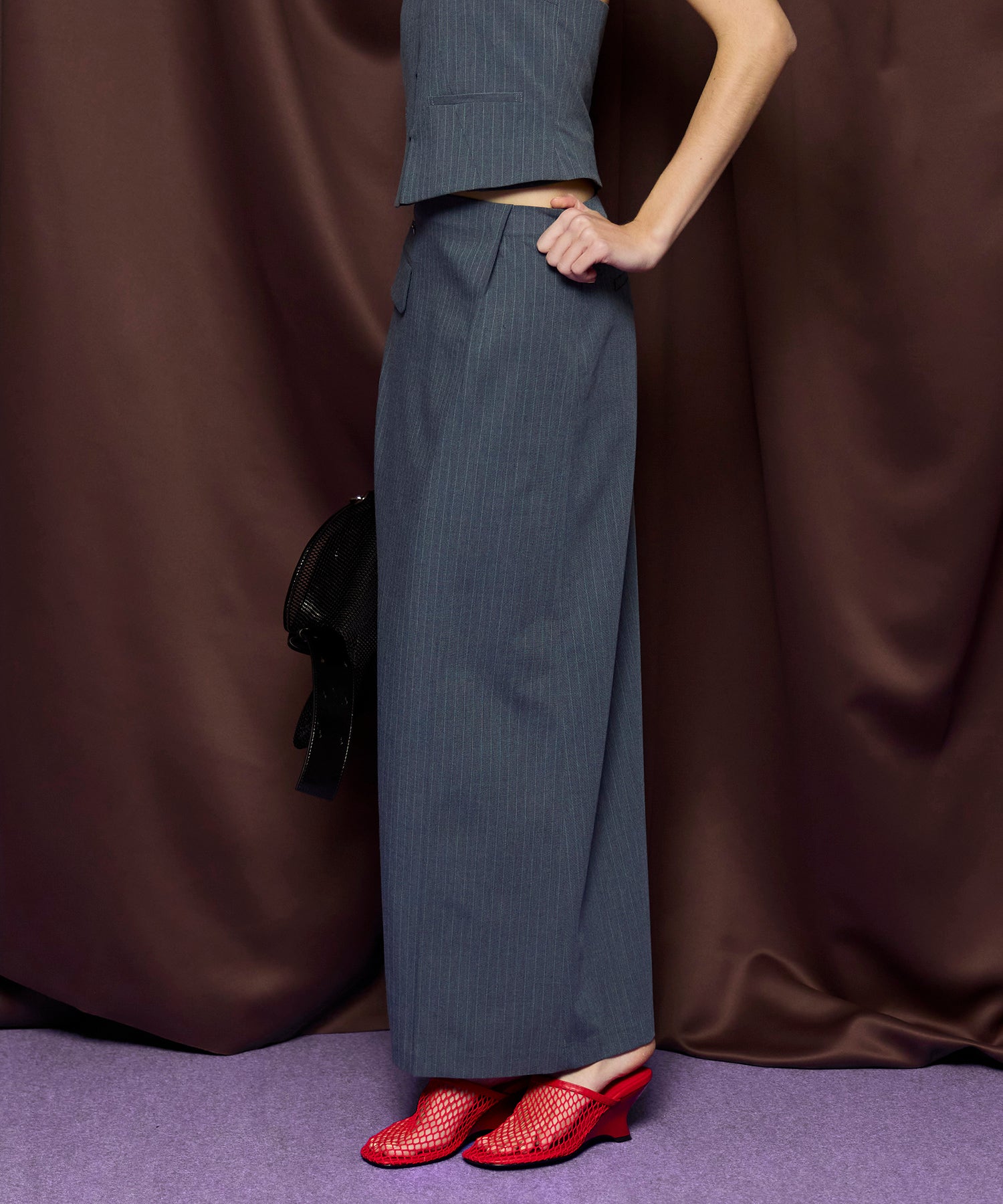 【26SPRING PRE-ORDER】Sewing Tack Maxi Skirt