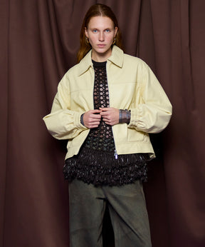 [26SPRING PRE-ORDER] 볼륨감 있는 가죽 블루종