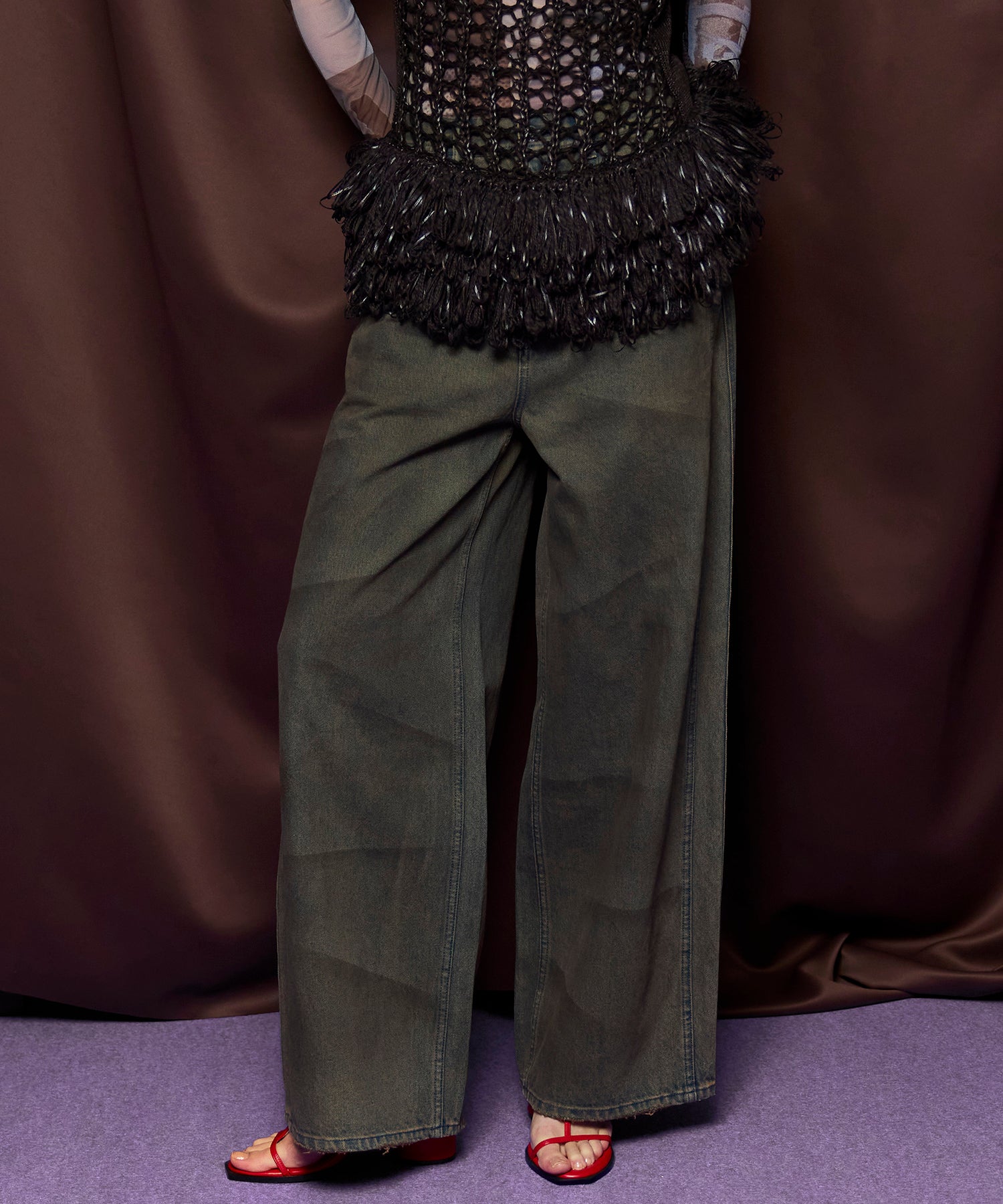 【26SPRING PRE-ORDER】Double Pocket Mud Denim