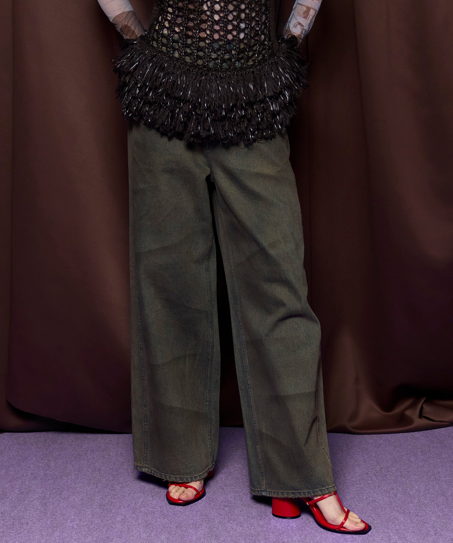 【26SPRING PRE-ORDER】Double Pocket Mud Denim