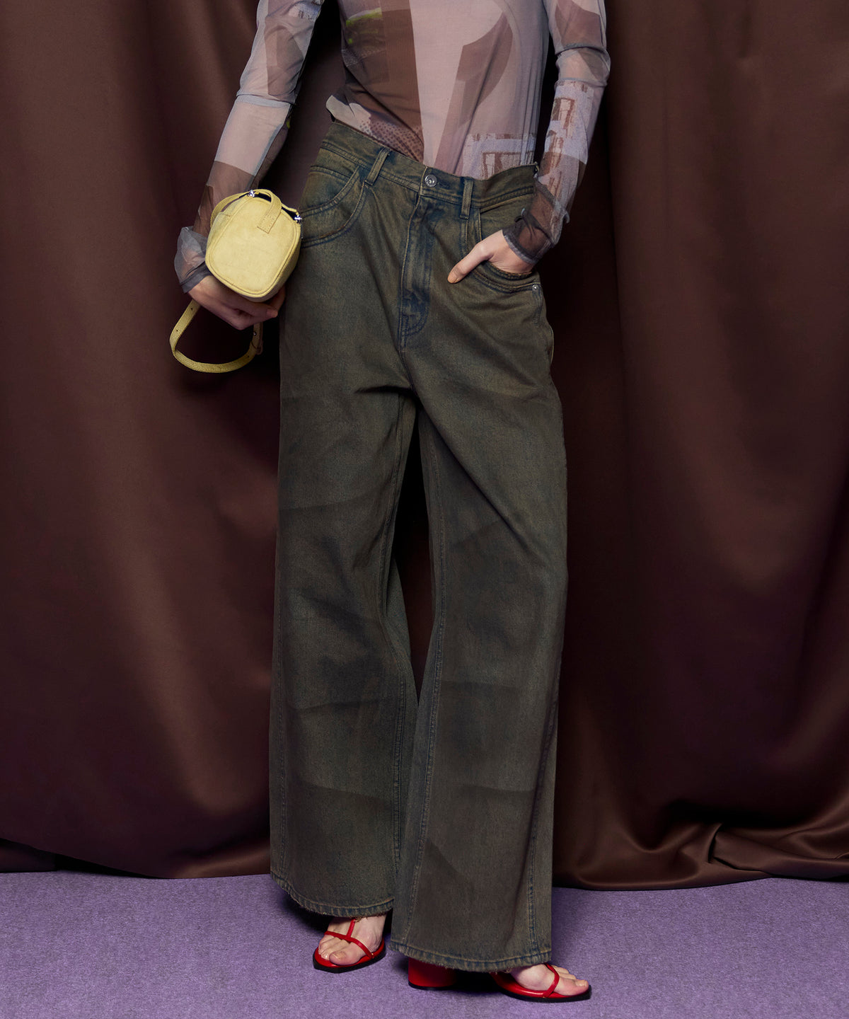 【26SPRING PRE-ORDER】Double Pocket Mud Denim