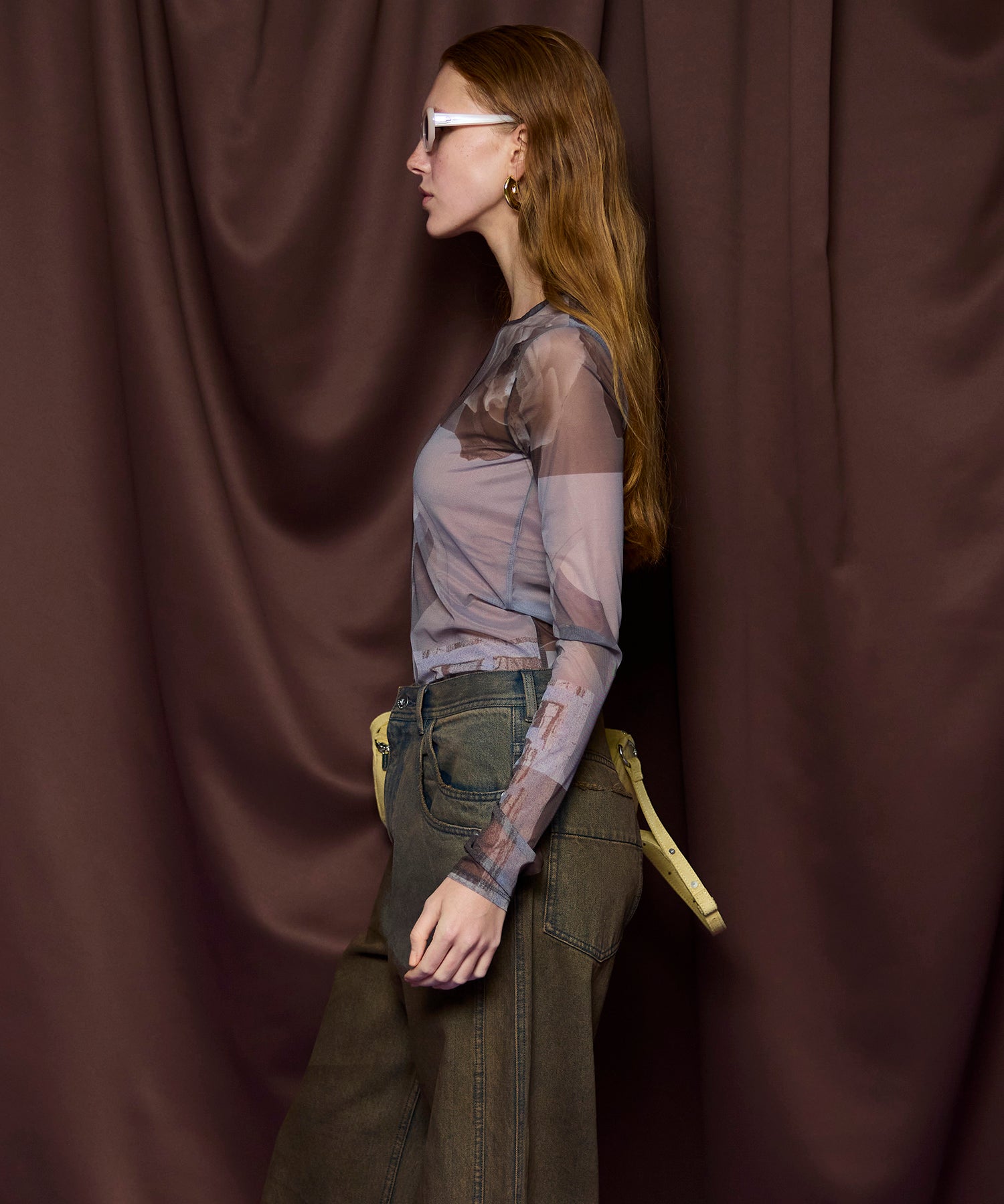 Photo Collage Mesh Tops