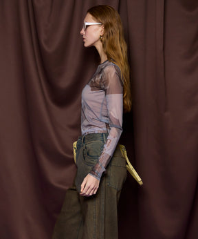 Photo Collage Mesh Tops