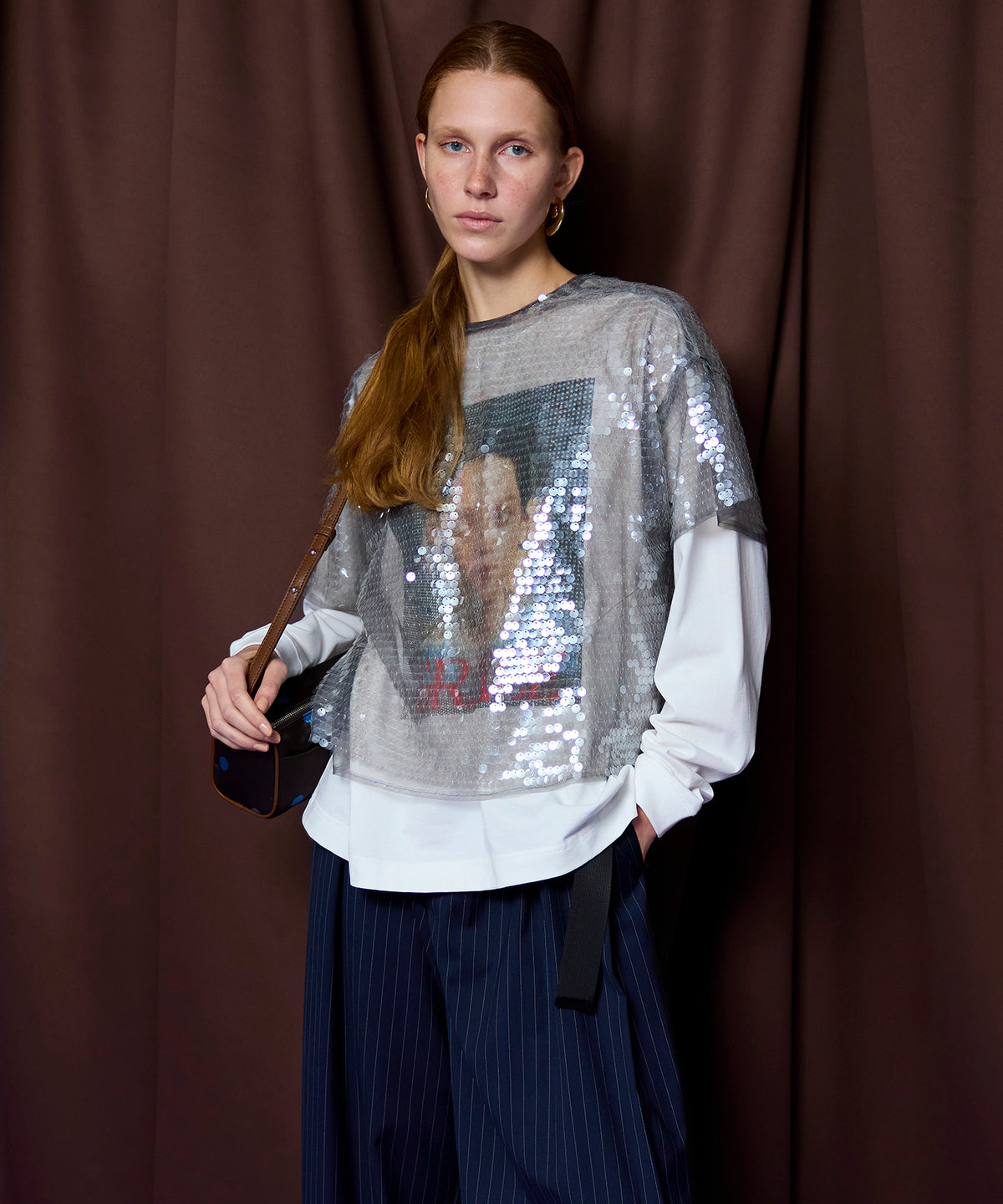 【26SPRING PRE-ORDER】Sheer sequins Over T-Shirt