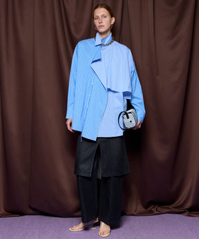 【26SPRING PRE-ORDER】Asymmetrical drape shirt