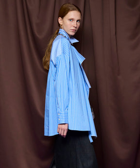 【26SPRING PRE-ORDER】Asymmetrical drape shirt