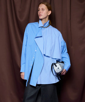 【26SPRING PRE-ORDER】Asymmetrical drape shirt