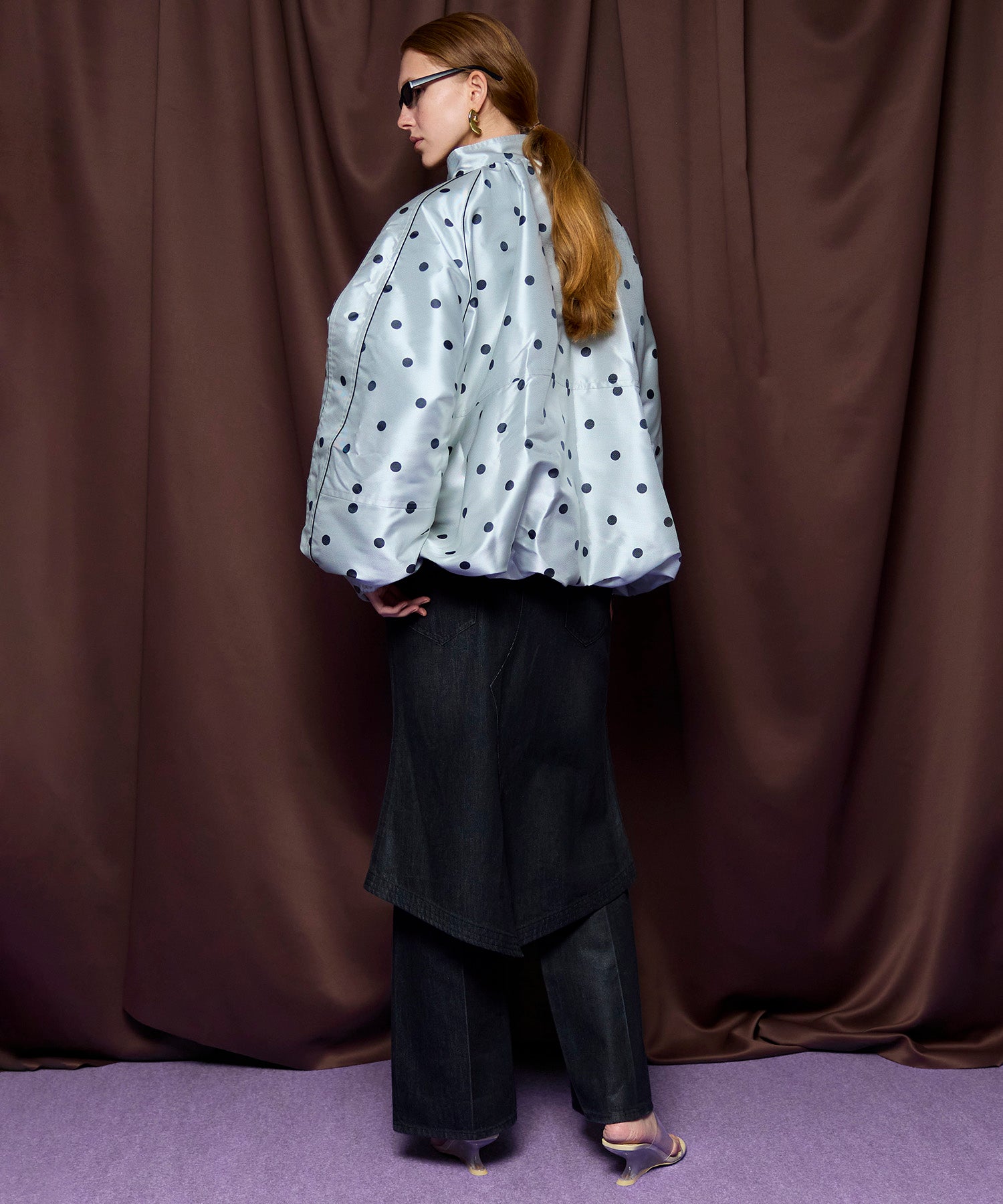 【26SPRING PRE-ORDER】Dot Voluminous Balloon Blouson