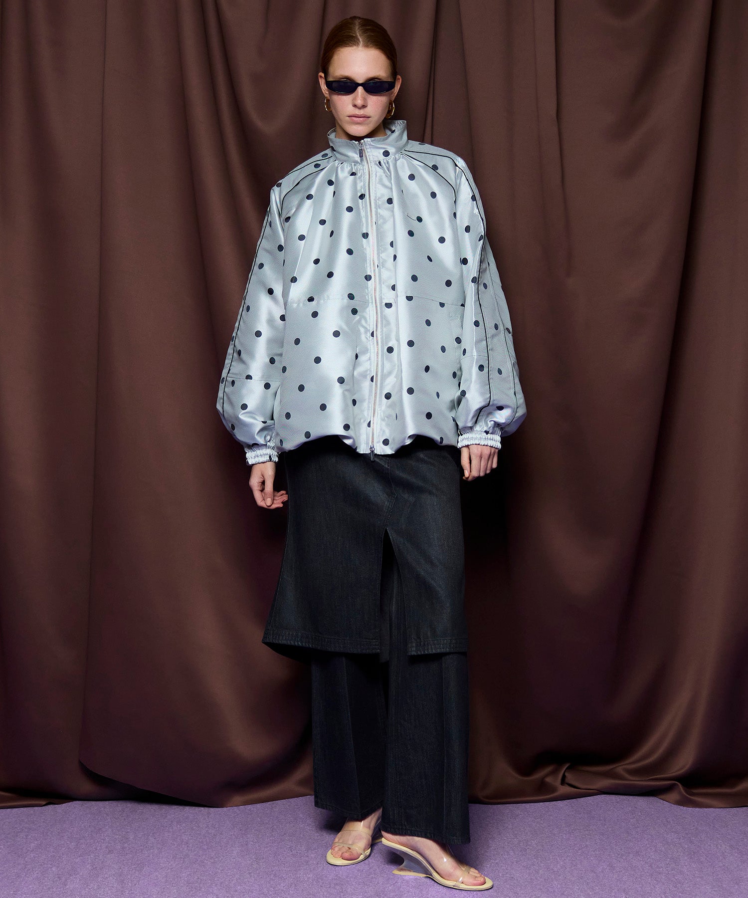 【26SPRING PRE-ORDER】Dot Voluminous Balloon Blouson