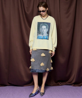 【26SPRING PRE-ORDER】Sheer Floral Layered Skirt