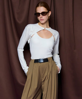 【26SPRING PRE-ORDER】Piercing Ring Short Bolero