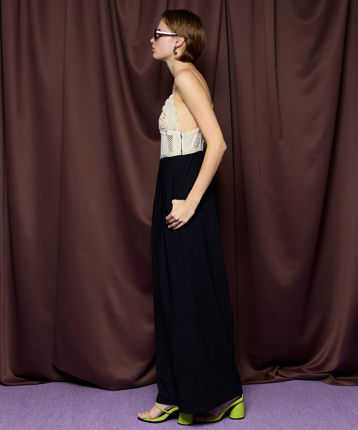 【26SPRING PRE-ORDER】Crochet Bustier Jumpsuit