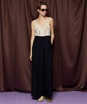 【26SPRING PRE-ORDER】Crochet Bustier Jumpsuit