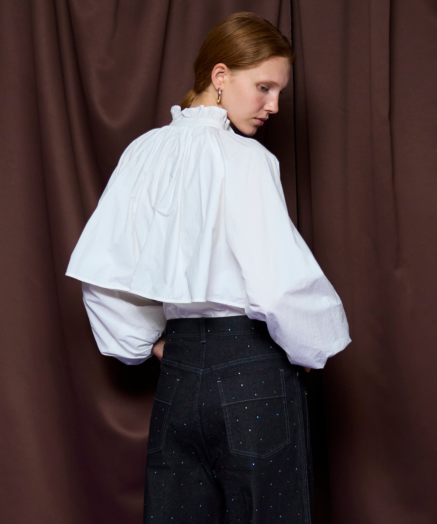 [26SPRING PRE-ORDER] 러플 셔츠 바디수트