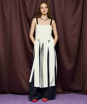 【26SPRING PRE-ORDER】Cross Fringe Dress