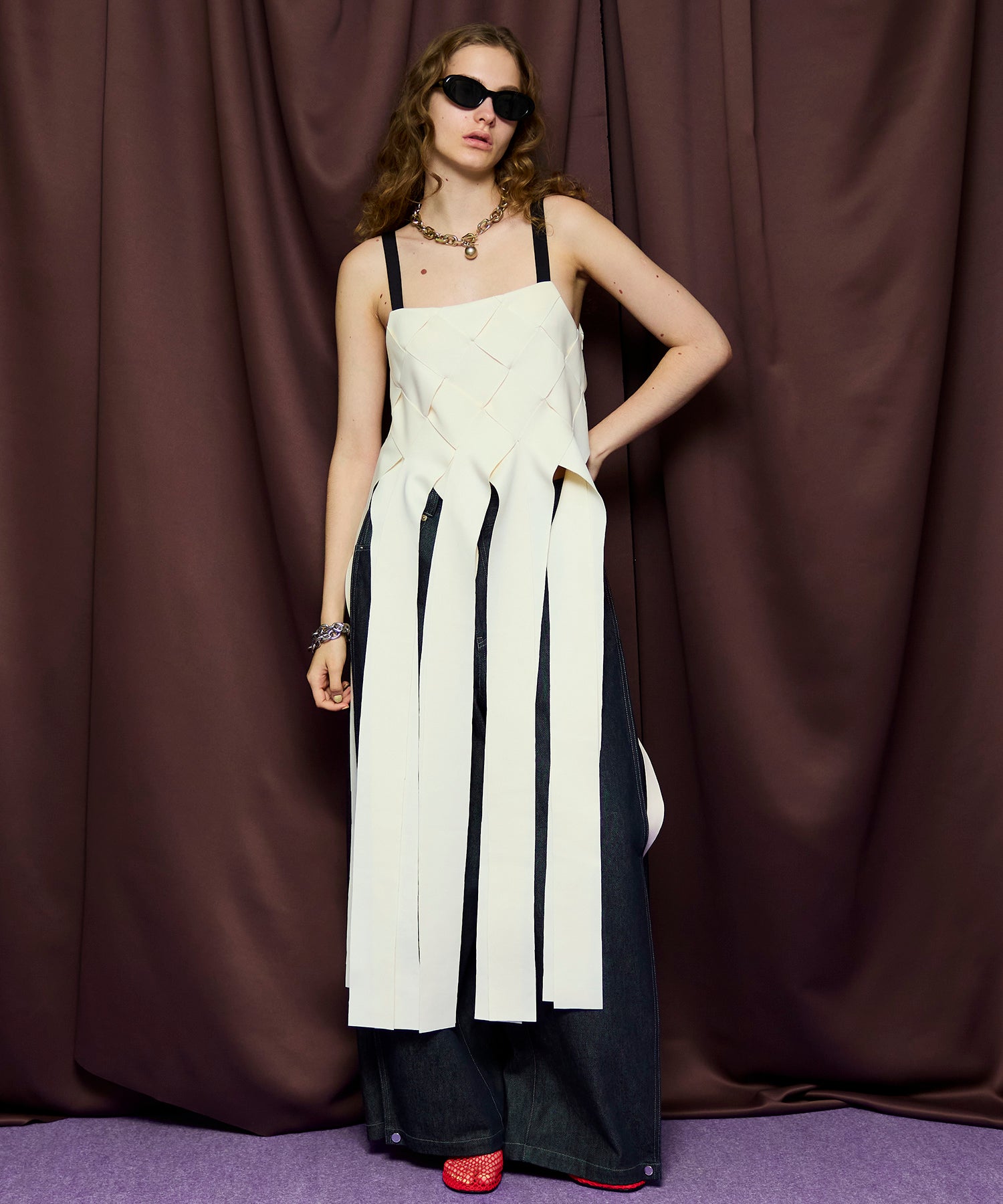 【26SPRING PRE-ORDER】Cross Fringe Dress