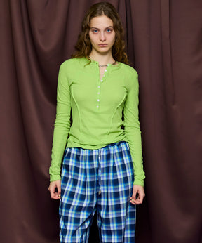 【26SPRING PRE-ORDER】Henley Neck Top