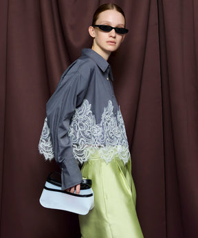 【26SPRING PRE-ORDER】Striped Lace Shirt