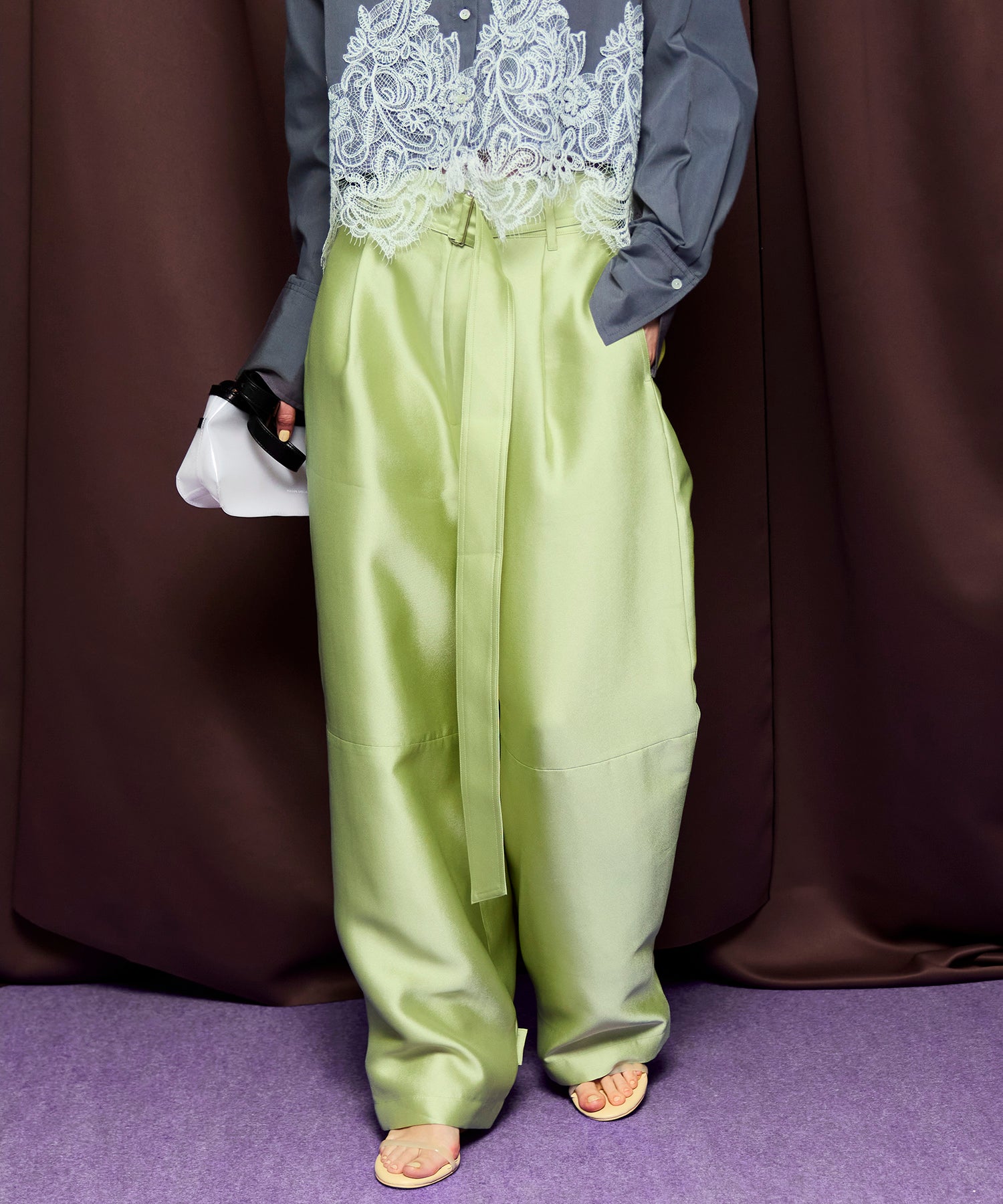 【26SPRING PRE-ORDER】Flight Satin Wide Pants