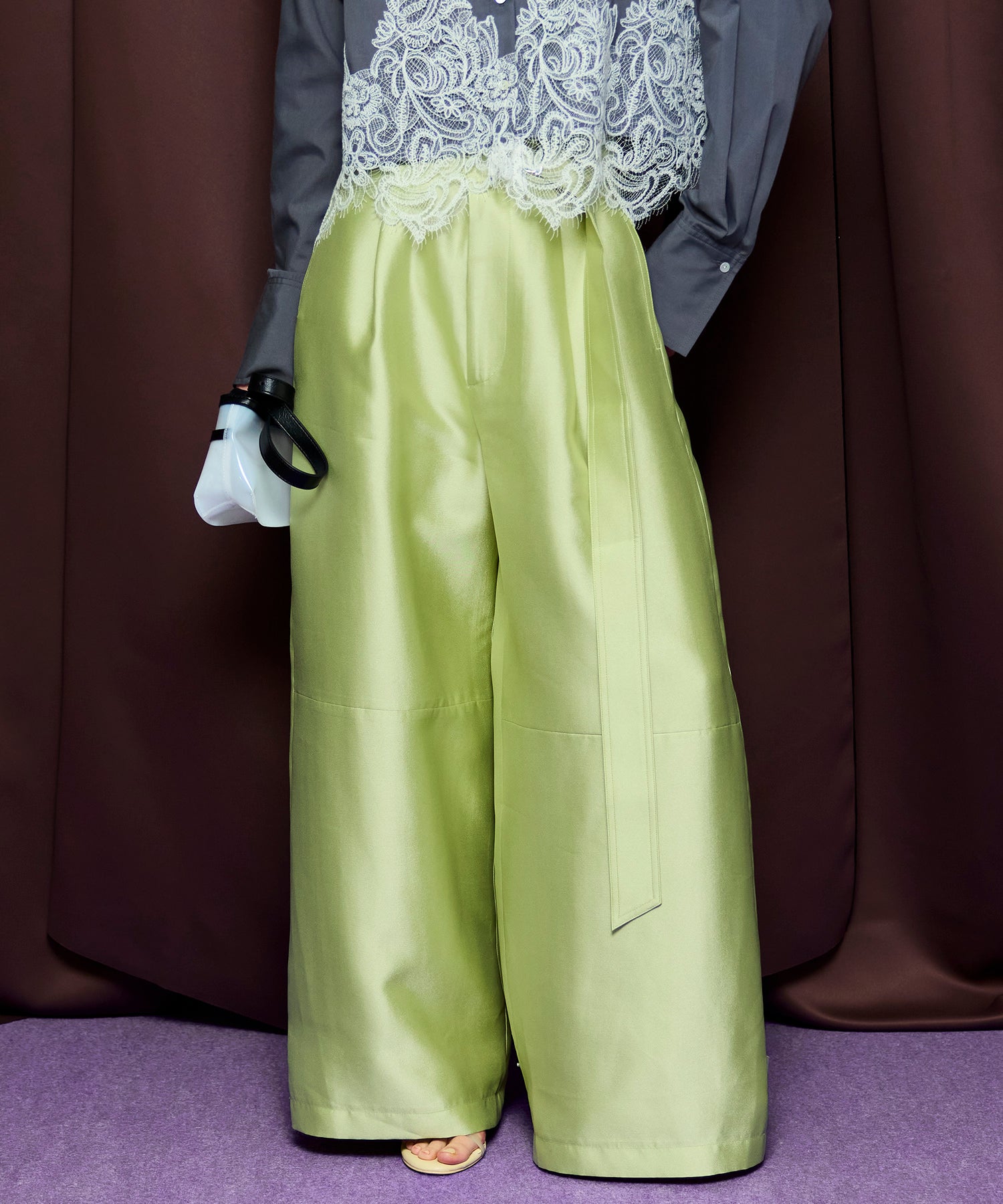 【26SPRING PRE-ORDER】Flight Satin Wide Pants