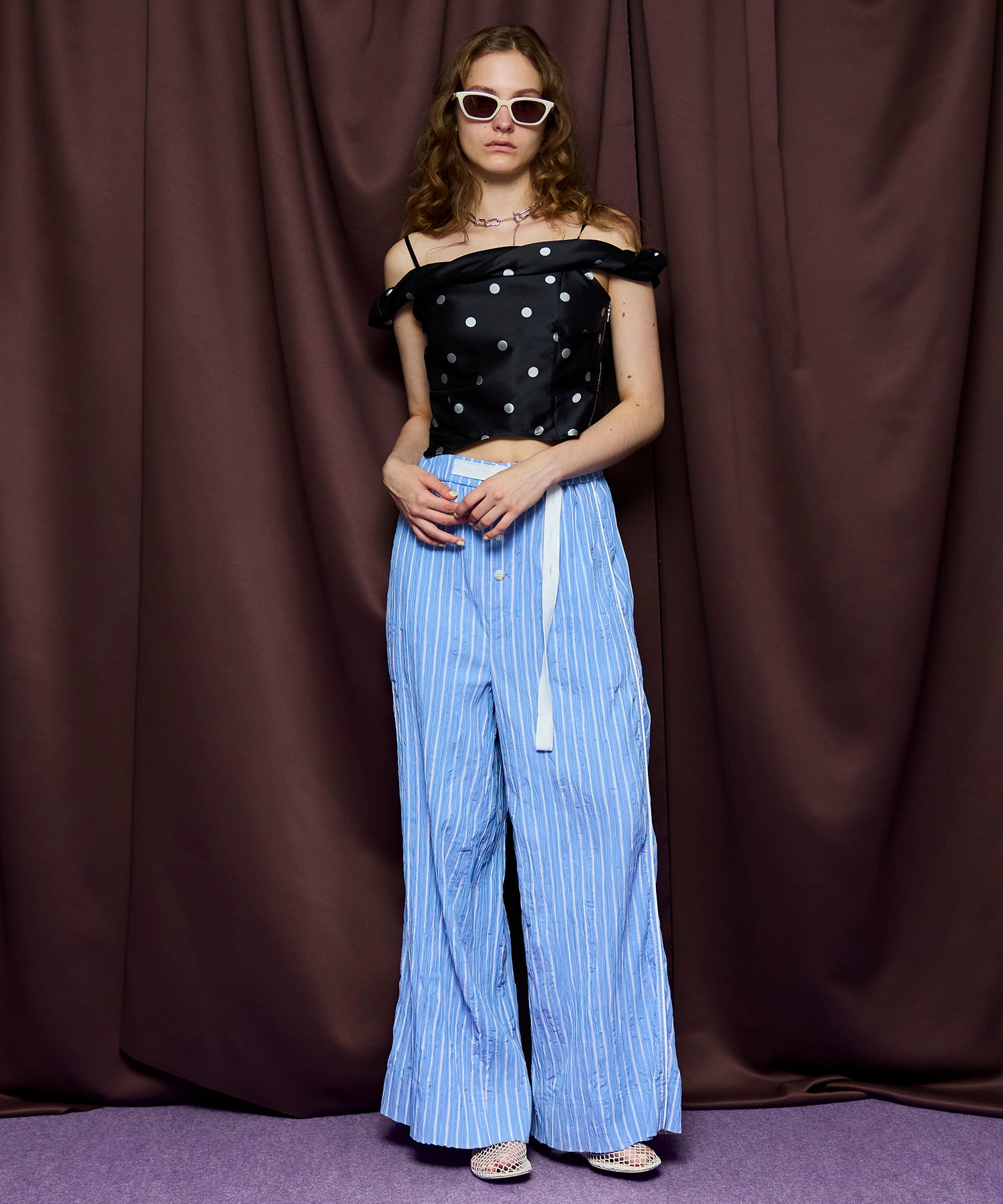 【26SPRING PRE-ORDER】Twist Off-Shoulder Blouse