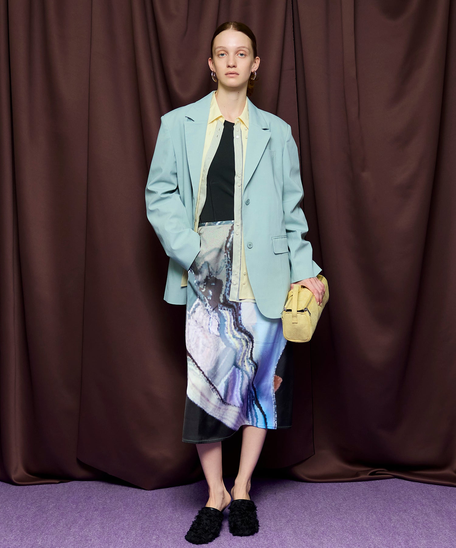 【PRE-ORDER】Book Wave 2WAY High-Slit Skirt