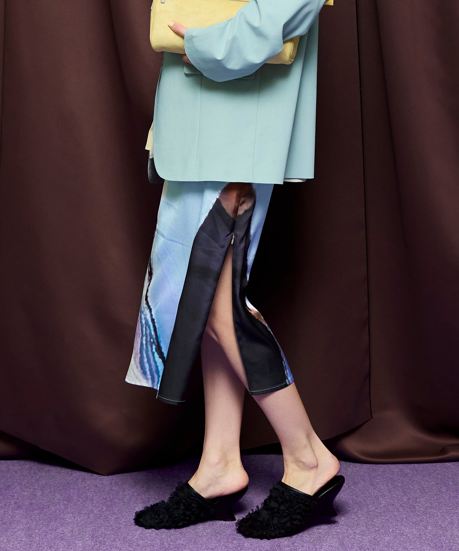 【PRE-ORDER】Book Wave 2WAY High-Slit Skirt