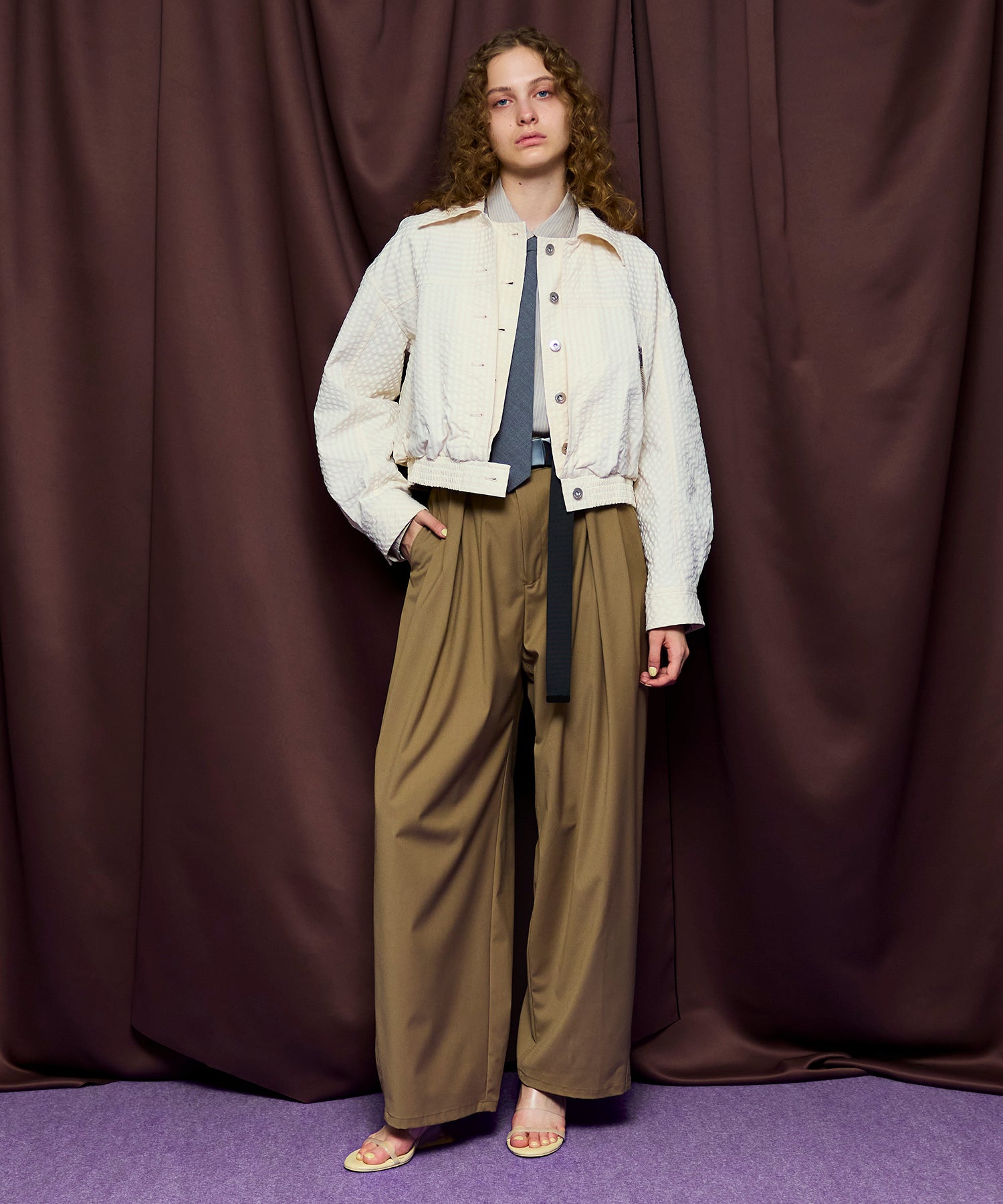 [26SPRING PRE-ORDER]Tunnel Loop Belt Set Pants