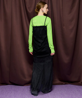 【26SPRING PRE-ORDER】Multi-Way Layered Twist Fringe Skirt