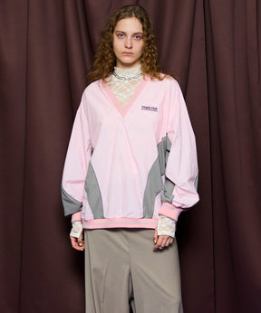 【26SPRING PRE-ORDER】Striped Print V-Neck Tops