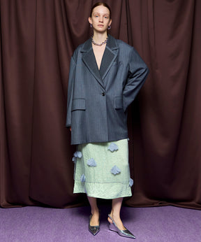 【26SPRING PRE-ORDER】Sheer Floral Layered Skirt