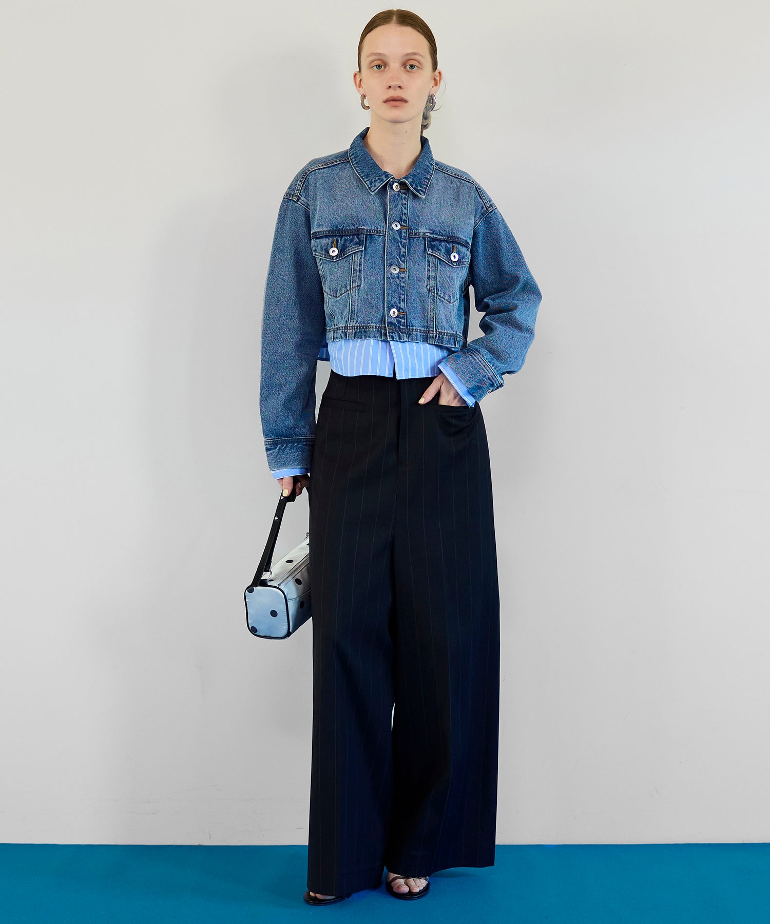 【26SPRING PRE-ORDER】2WAY Denim Short Jacket