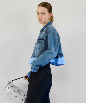【26SPRING PRE-ORDER】2WAY Denim Short Jacket