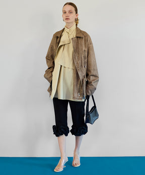 【26SPRING PRE-ORDER】Asymmetrical drape shirt