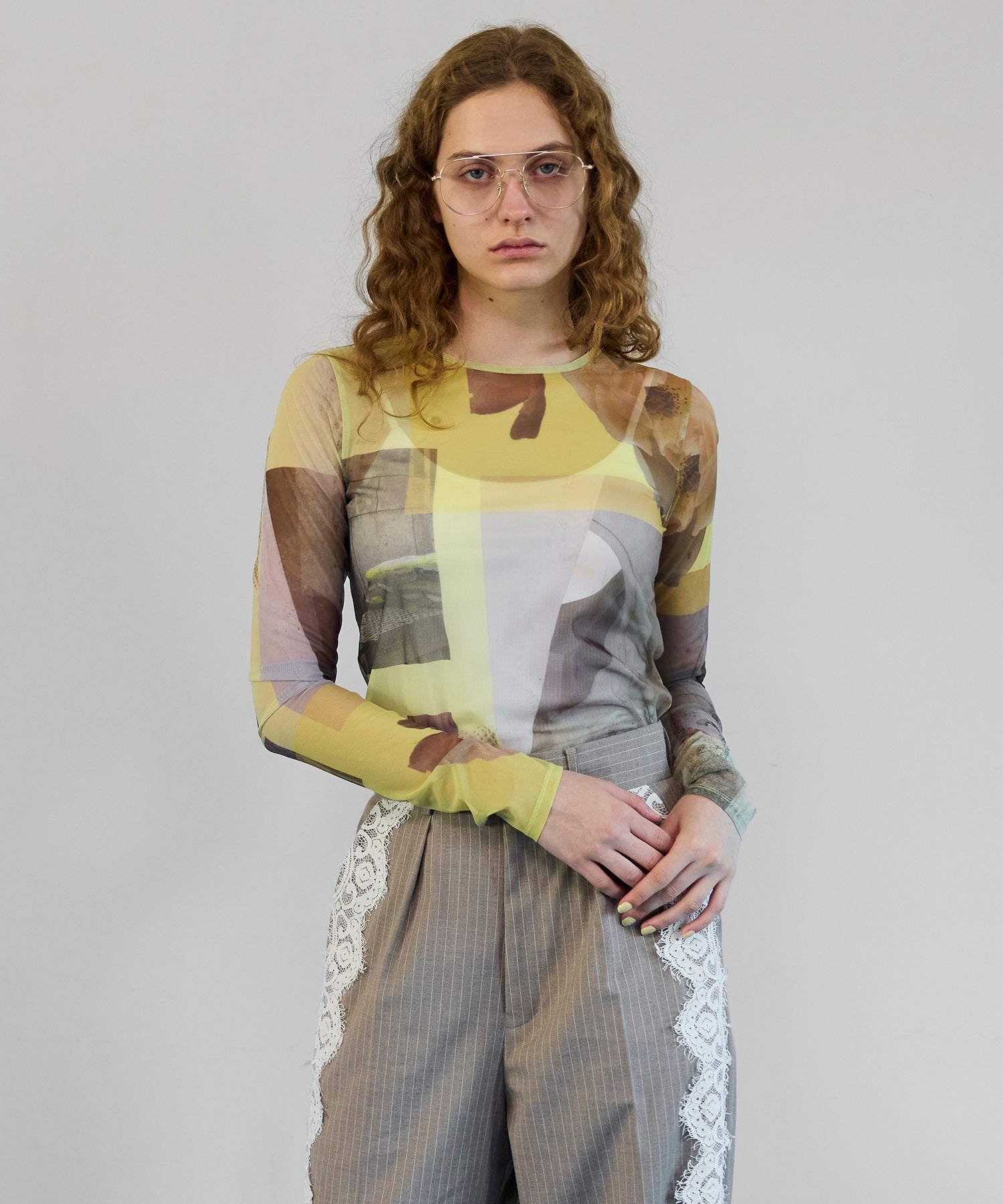 Photo Collage Mesh Tops